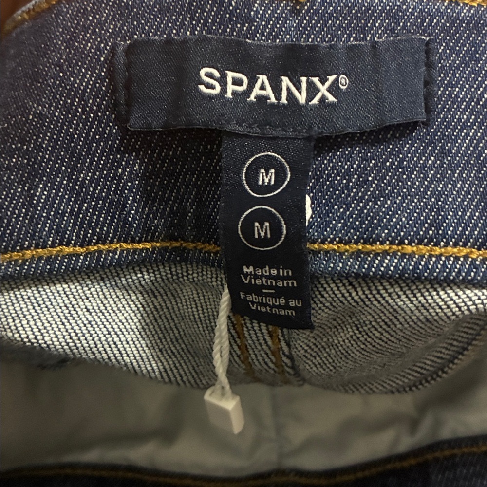 SPANX Indigo Wide Leg Jeans NWOT - Picture 7 of 14